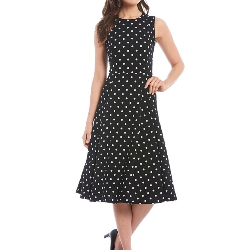 Polka Dot Midi Dress